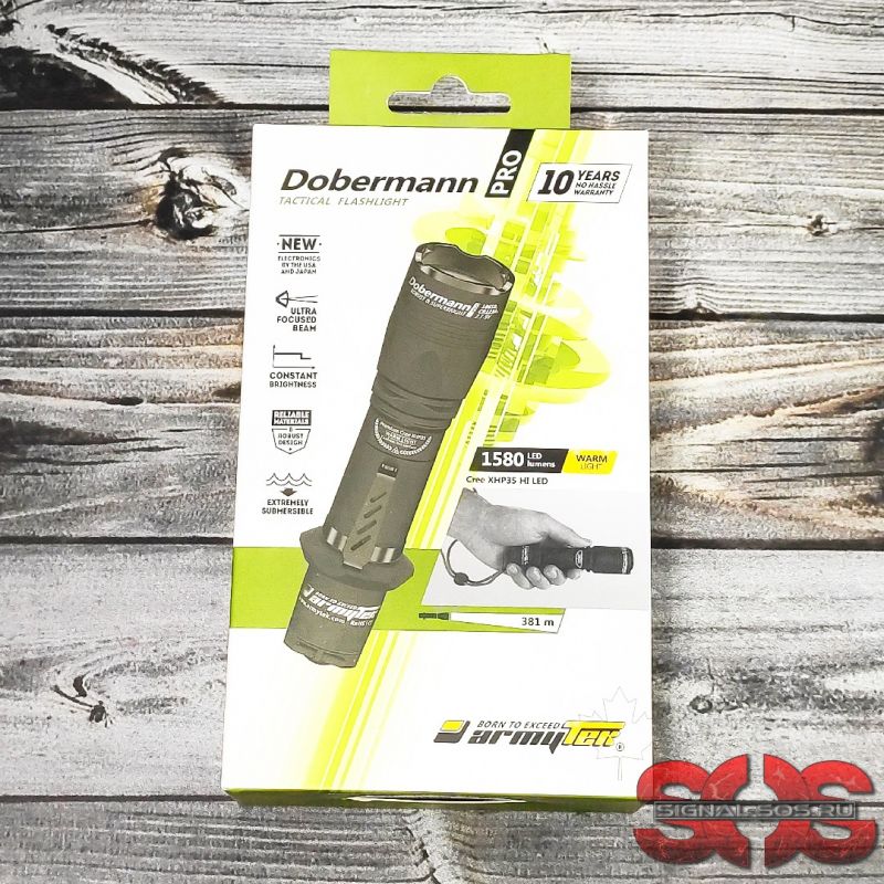 Фонарь Armytek DOBERMANN PRO XHP35 HI Теплый свет Фонарь Armytek DOBERMANN PRO XHP35 HI Теплый свет