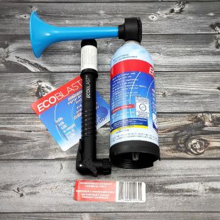 Горн противотуманный пневматический «EcoBlast» стальной перезаряжаемый с насосом